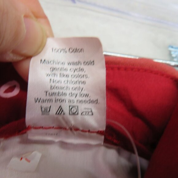 J Crew Jeans Womens Sz 14 Rust Red Waverly Chino Pants Factory Frayed Edges - Picture 6 of 11